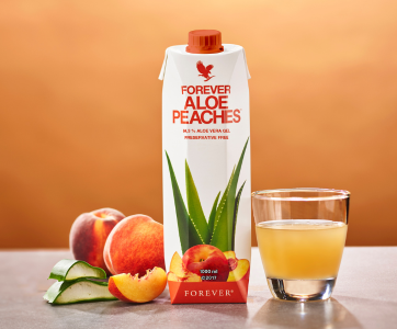 Aloe peaches juice